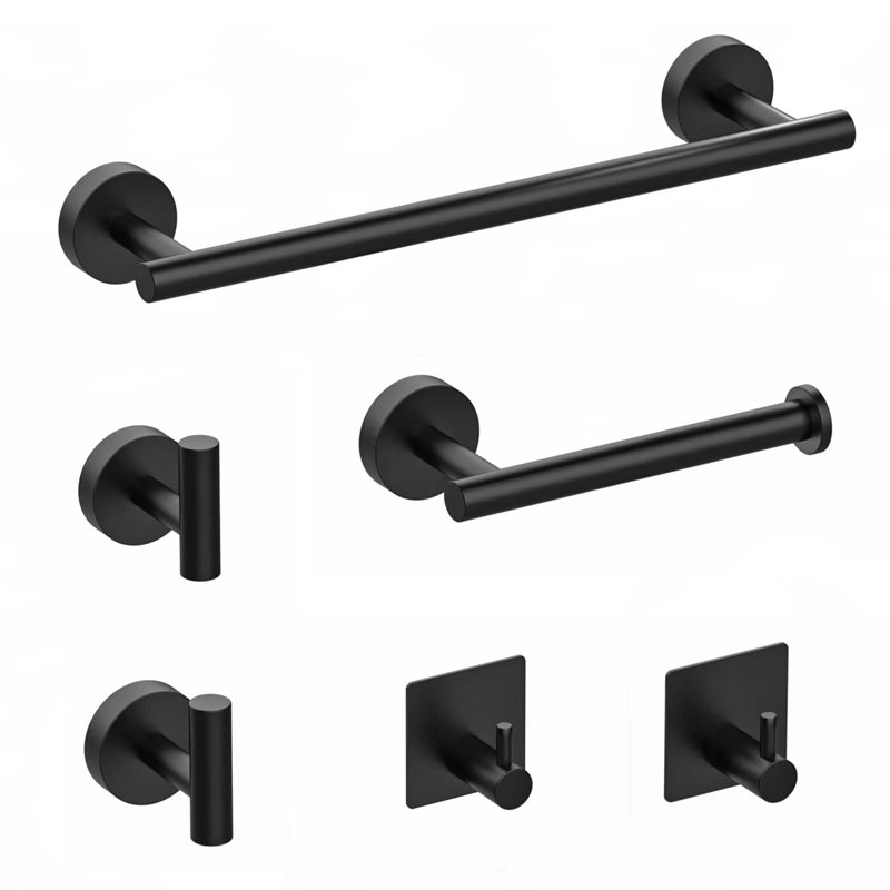 Wall Towel Rack, Black