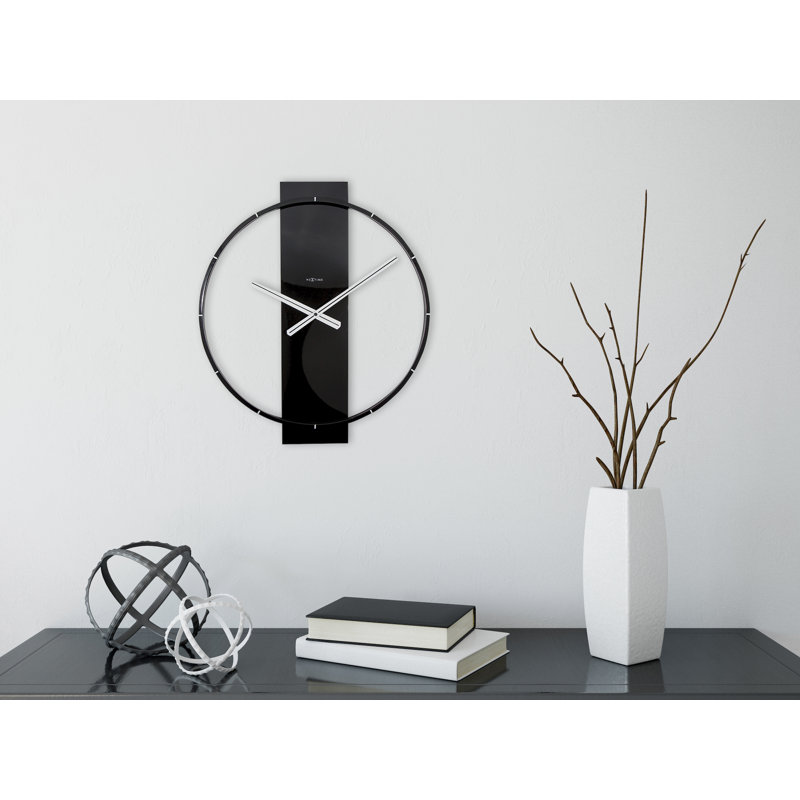 Jacobi Solid Wood Wall Clock, Black
