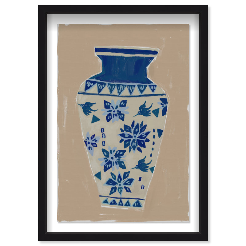Heirloom Vase Print by Oliver Gal, 16.5" H x 11.5" W, Black Shadowbox