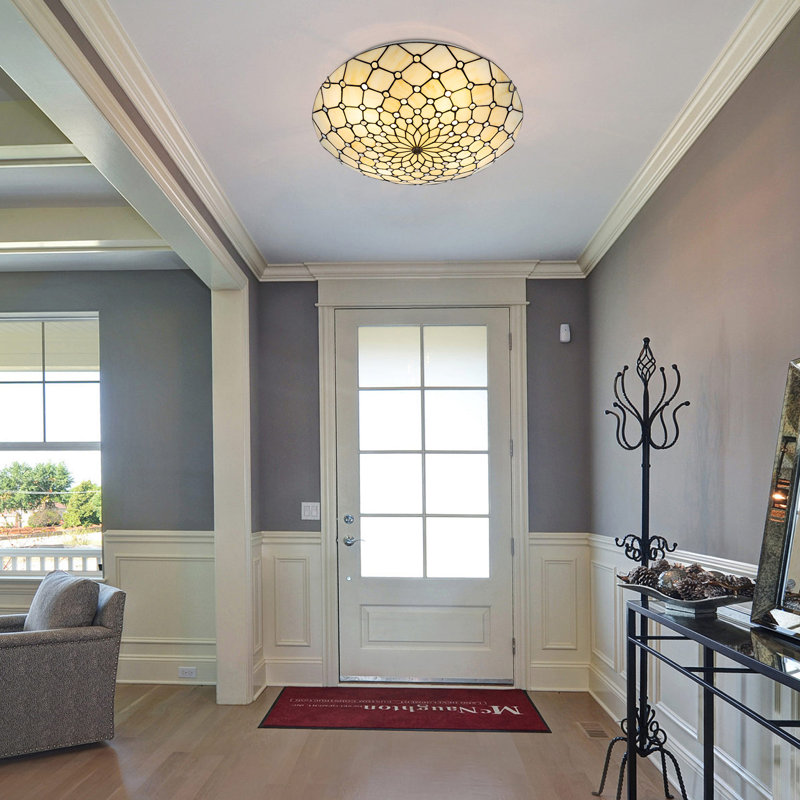 Harpa Glass Flush Mount