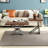 Simple walnut solid wood square coffee table