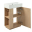 Meuble-lavabo de 22 po avec lavabo en céramique