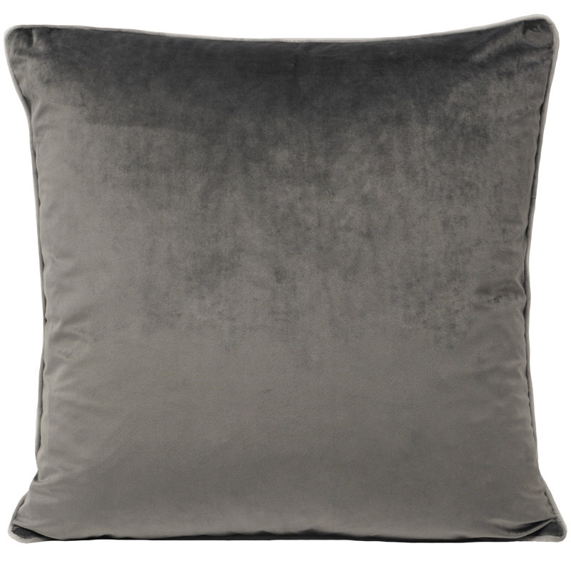 Oliver Square Throw, Charcoal/Dove, Pillow Cover Only - No Insert