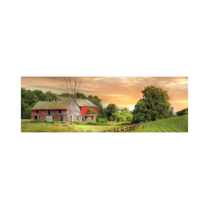 Greener Pastures by Lori Deiter - Panoramic Print on Canvas, 40.64cm H x 121.92cm W x 3.81cm D, Wrapped Canvas