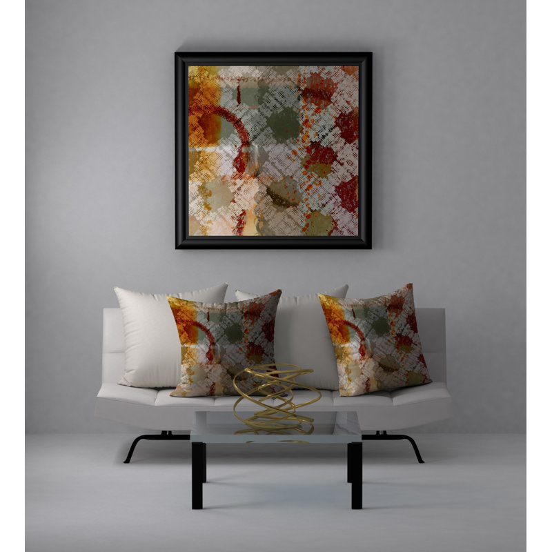 Geometric Reversible Throw Pillow, 24" x 24"