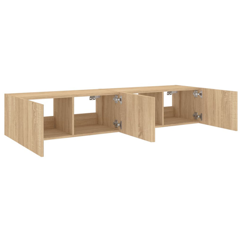 Darrias Unfinished TV Stand for TVs up to 70", Sonoma Oak