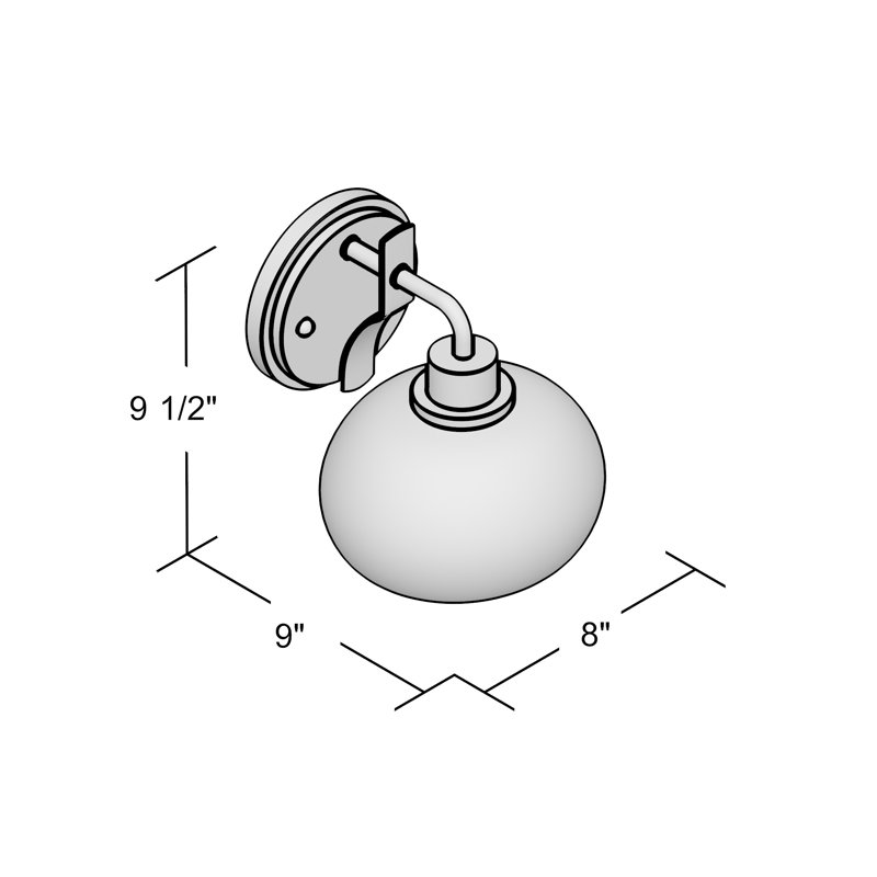 Spofford Wall Light, Brushed Nickel