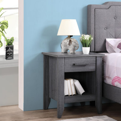 Rodel Wooden Nightstand with drawer Modern Nightstand