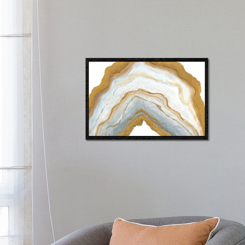 Agate Rainbow II by Tiffany Hakimipour - Gallery-Wrapped Canvas Giclée on Canvas, 66.04 cm H x 45.72 cm W, Black Framed