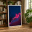 Neon Village at Dusk Modern - Wrapped Canvas-1487198642-1487198652