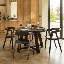 Rubberwood Round Wood Top Dining Table with Wood Base-1044122769