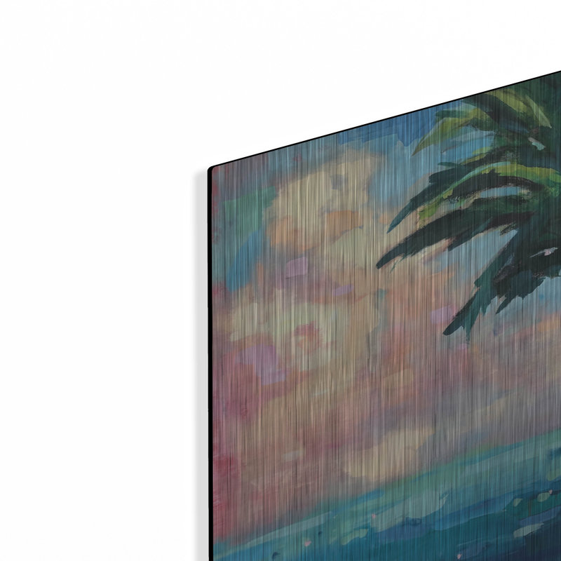 «Palm» par Page Pearson Railsback, art mural en métal, H 12 po x l 12 po