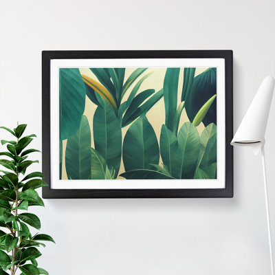 Harmonious Tropical Leaves - Single Picture Frame Print