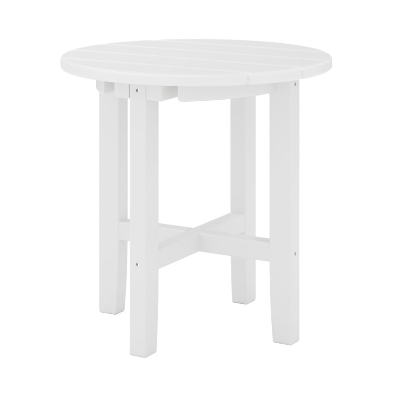 Table d'appoint ronde Iser, Destin - blanc, Destin - blanc