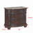 Carennac Traditional Style, End Table,  3-Drawer Nightstand, Bedroom Nightstand-273711975