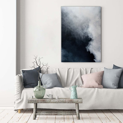 White Smoke - Wrapped Canvas Print