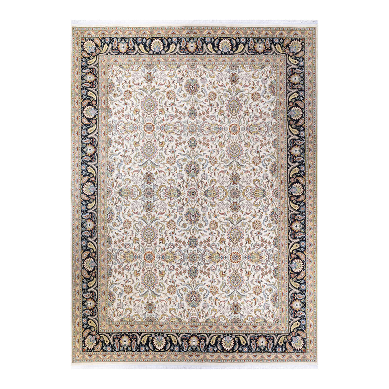 Classic One-of-a-Kind 9'2" X 12'7" Hand Knotted Area Rug