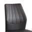 Ensemble de chaises de salle à manger ergonomiques noires, cuir synthétique et métal, élégance moderne pour la maison