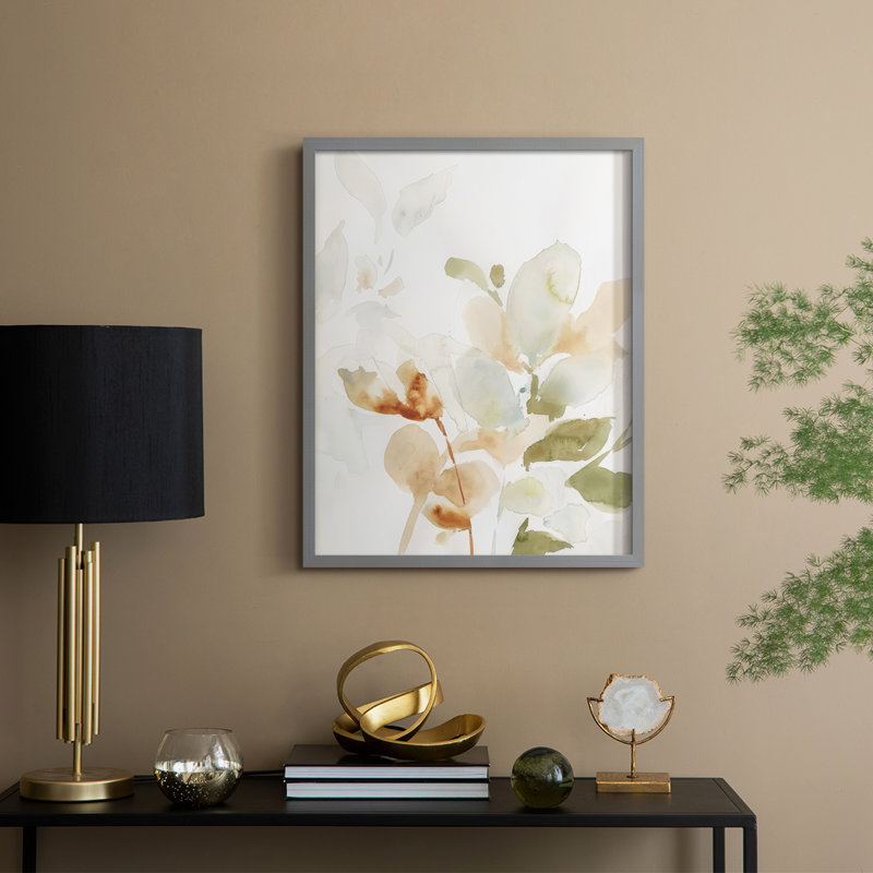 Reproduction encadrée Autumn Eucalyptus II - bois massif, Gris, H 11 po x l 9 po