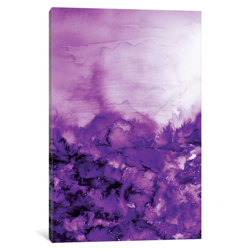 "into eternity" , reproduction d’art sur toile tendue en mauve, H 18 po x l 12 po x P 1,5 po