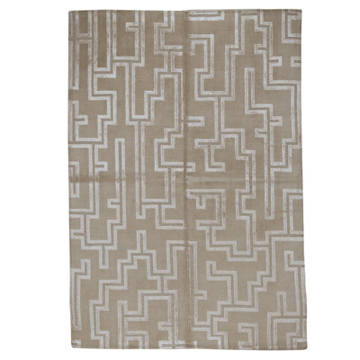 Tapis rectangulaire noué à la main
