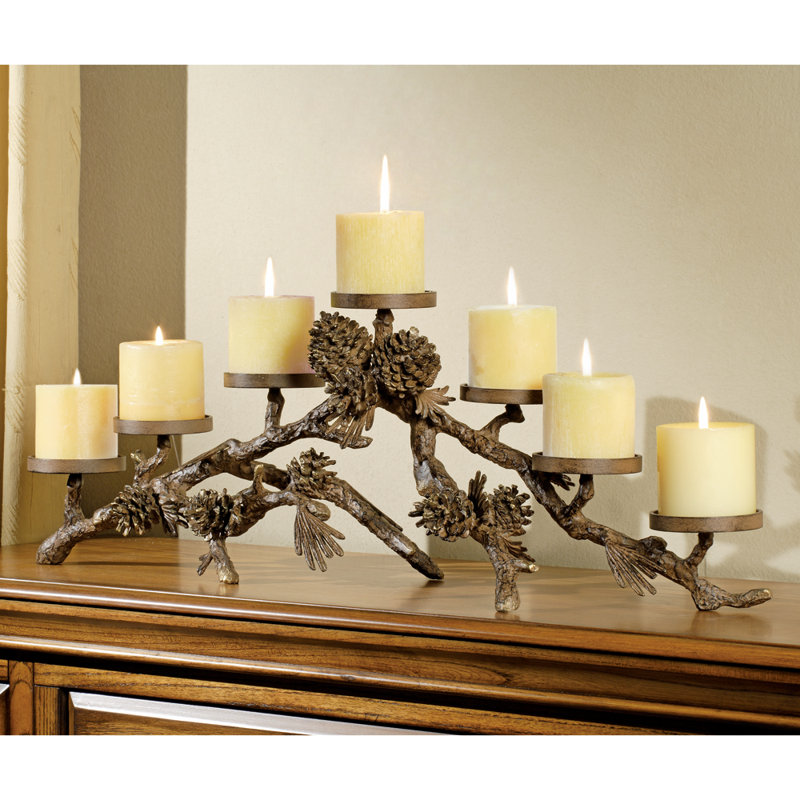 Hyland 10'' H Metal Tabletop Candelabra