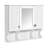 35'' X 28'' Wall Mounted Bathroom Medicine Cabinet, Modern Bathroom Wall Cabinet With Mirror,  Mirror Cabinet With Open Shelves-467296489