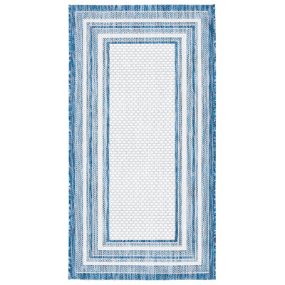 Austa Ivory/Navy Indoor/Outdoor Rug