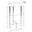 , Chrome Suni bookcase