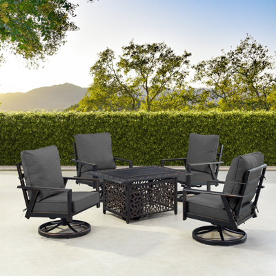 Tianyi 4 - Person Patio Conversation Set with Cushions