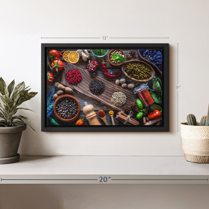 «Spice For Taste Canvas Print», H 9 po x l 13 po