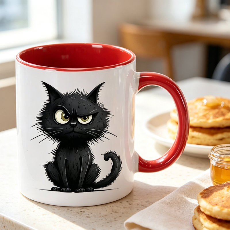 Ceramic Coffee Mug, Red