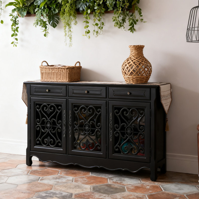 Banc de rangement noir pour chaussures en bois massif, Noir
