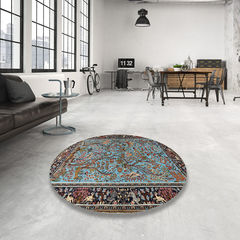 Yakira Floral Indoor Rug, Round 3'
