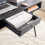 Bureau de bureau Mid-Century avec ports USB, prise de courant et tiroirs de rangement