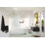 Aurora 34 in. x 58.25 in. Frameless Fluted Radius Single Fixed Bath Panel-2075577226-2075577223-2133740081