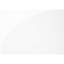 Table de bar contemporaine de 36 po x 23,43 po, en stratifié blanc et en métal, à hauteur compacte, pour un design moderne
