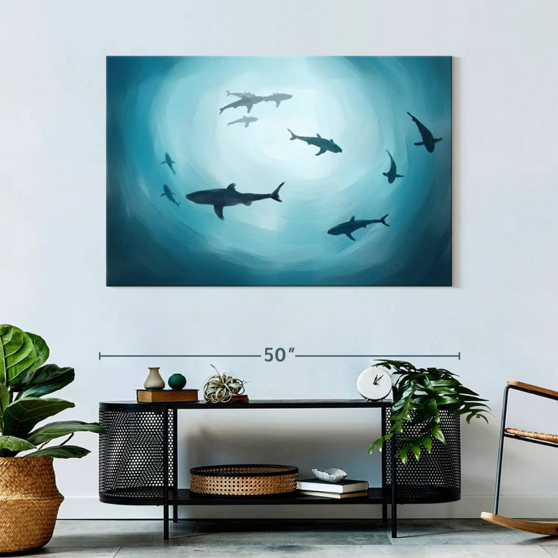 Shark Silhouette, 32" H x 48" W