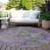Machine Washable Indoor/Outdoor Christain ACN1361 Purple Rug