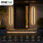 Ener-J Outdoor Acrylic Wall Light 120cm 24W Warm White IP65 Black