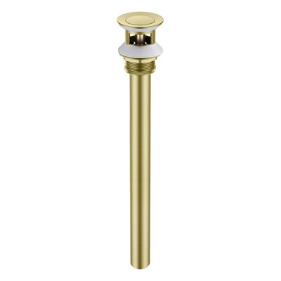 Bathroom Sink Pop Up Drain Stopper with 12" tailpiece, with Overflow
