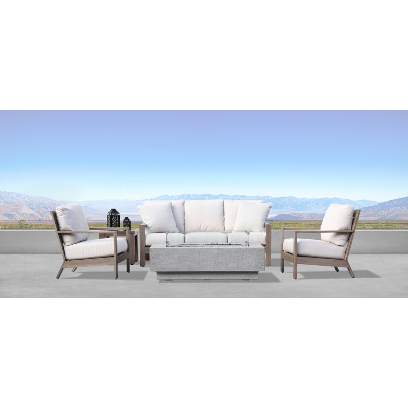 Canapé de patio avec coussins Sunbrella Laguna, Toile lin Sunbrella®