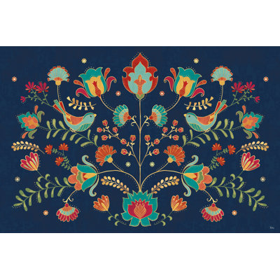 Folk floral I foncé