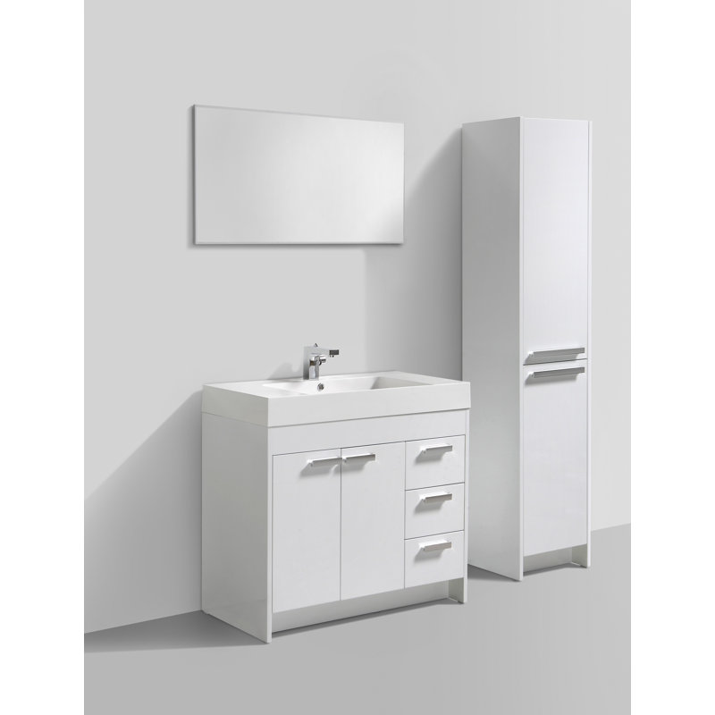 Ensemble de meuble-lavabo simple 36 po Wauconda, Blanc