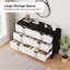 Commode profonde noire 6 tiroirs-1002012499