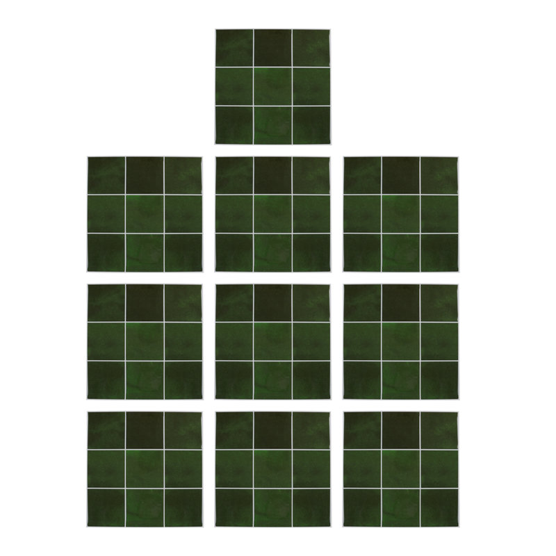 30cm x 30cm Wallpaper Tile, Dark Green