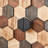 Distressed Storage Cabinet with Honeycomb Pattern