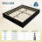 Full  Cloud Bed Frame Teddy Fleece Low Bed Frame Without Headboard  Thick Boucle Fabric Upholstered Platform Bed   Wood Legs  No Box Spring Needed  Never Squeak  Easy Assembly-944789174-944789172