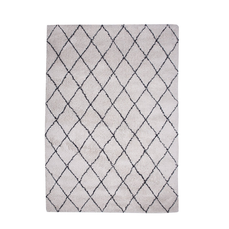 Azura Geometric Synthetic Hand Woven Area Rug, Rectangle: 140 x 200cm