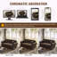 Velours Chesterfield canapé garniture cloutée capitonnée-452266460